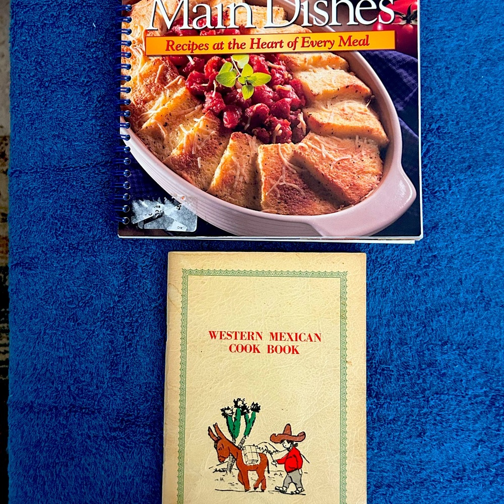 Attached are pictures of 2 cook books with amazing recipes.